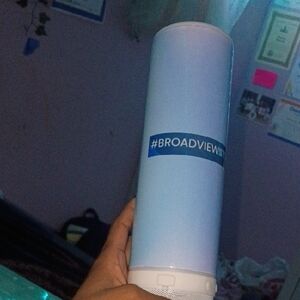 Broadview White and Blue Tumbler